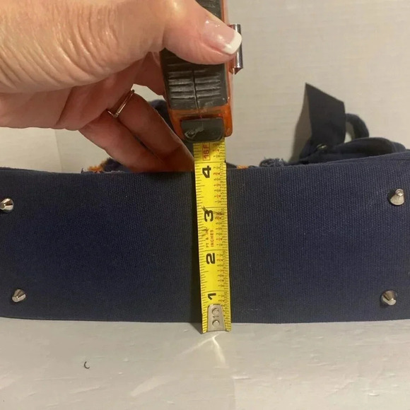 Vivary Bag Purse Navy and Orange Women’s Tote with Removable Bow UF Colors - Picture 11 of 11